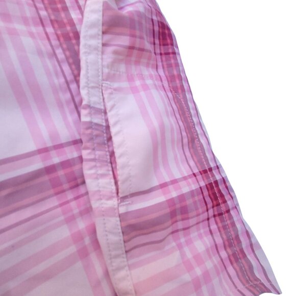 Eddie Bauer Womens Adventure Shirt XXL Pink Plaid Short Sleeve Button-Up Hiking - Picture 15 of 16